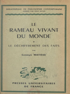 cover image of Le rameau vivant du monde (1)
